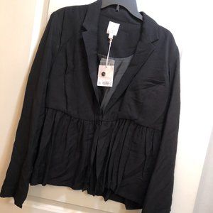 NWT Black Peplum Blazer